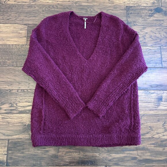 Free People Lofty V-Neck Sweater - Picture 1 of 2